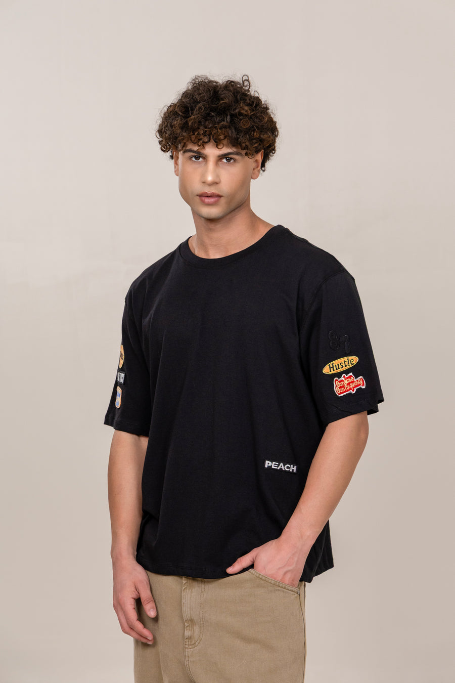 Founderโs Tee Embroided Tshirt (Black)