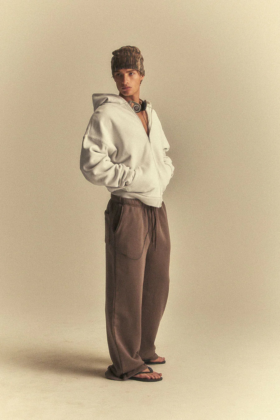Washed Sweatpant - Brown