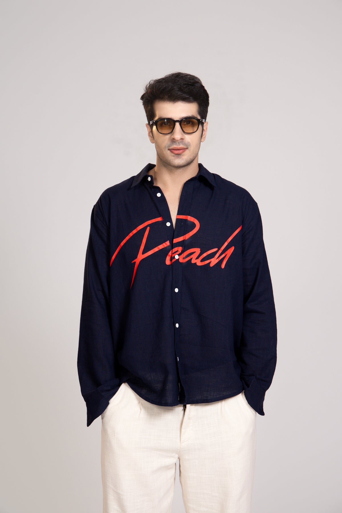 Linen Shirt - Peach