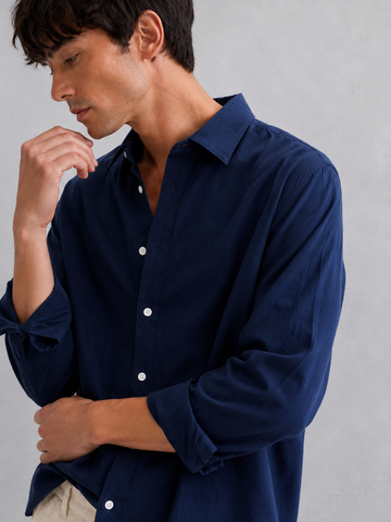 Blue Linen Shirt
