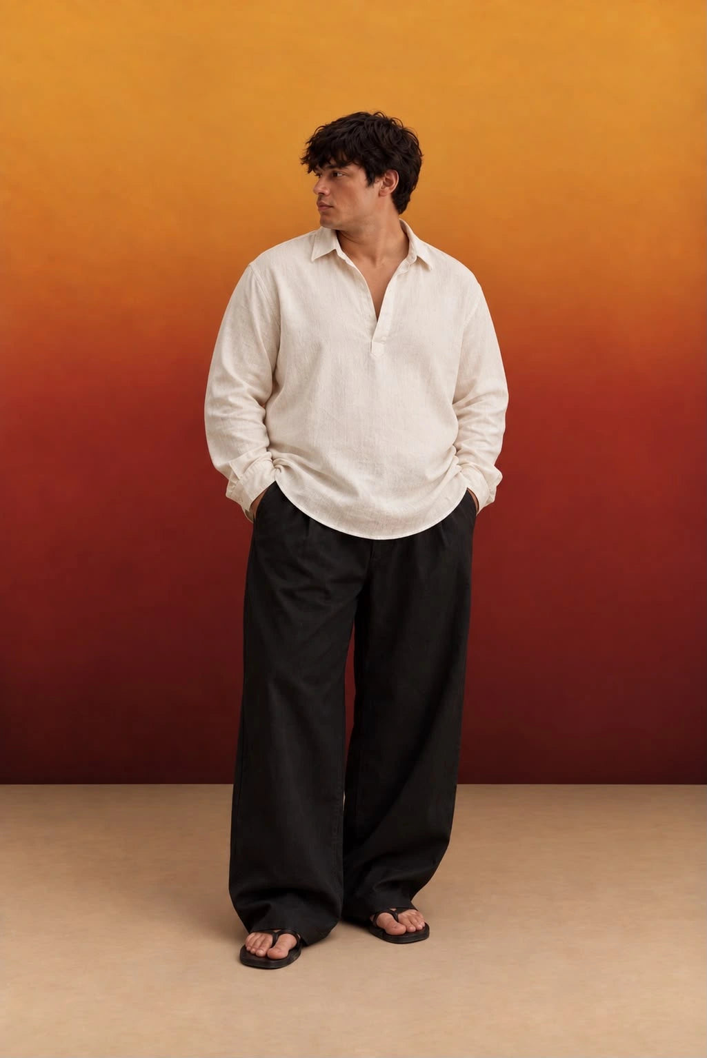 Linen Kurta Shirt