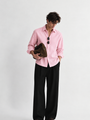 Pink Stripe Linen Shirt