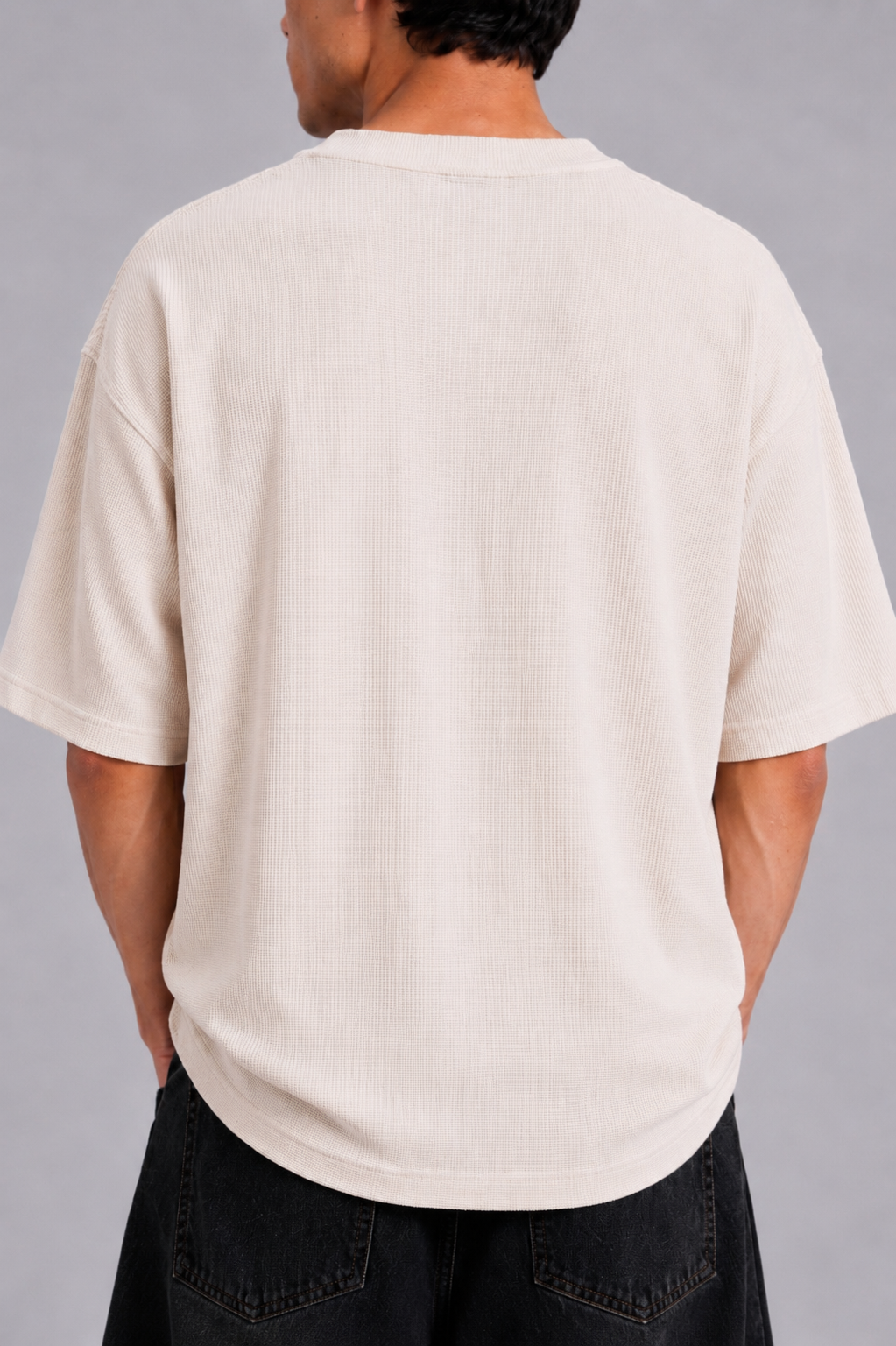 Offwhite Washed Waffle Tshirt