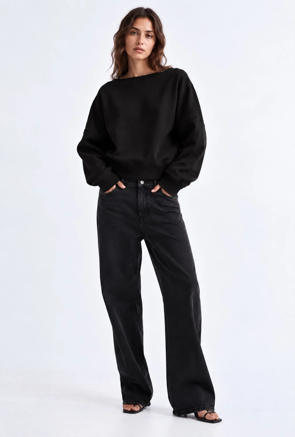 Off Shoulder Sweatshirt
