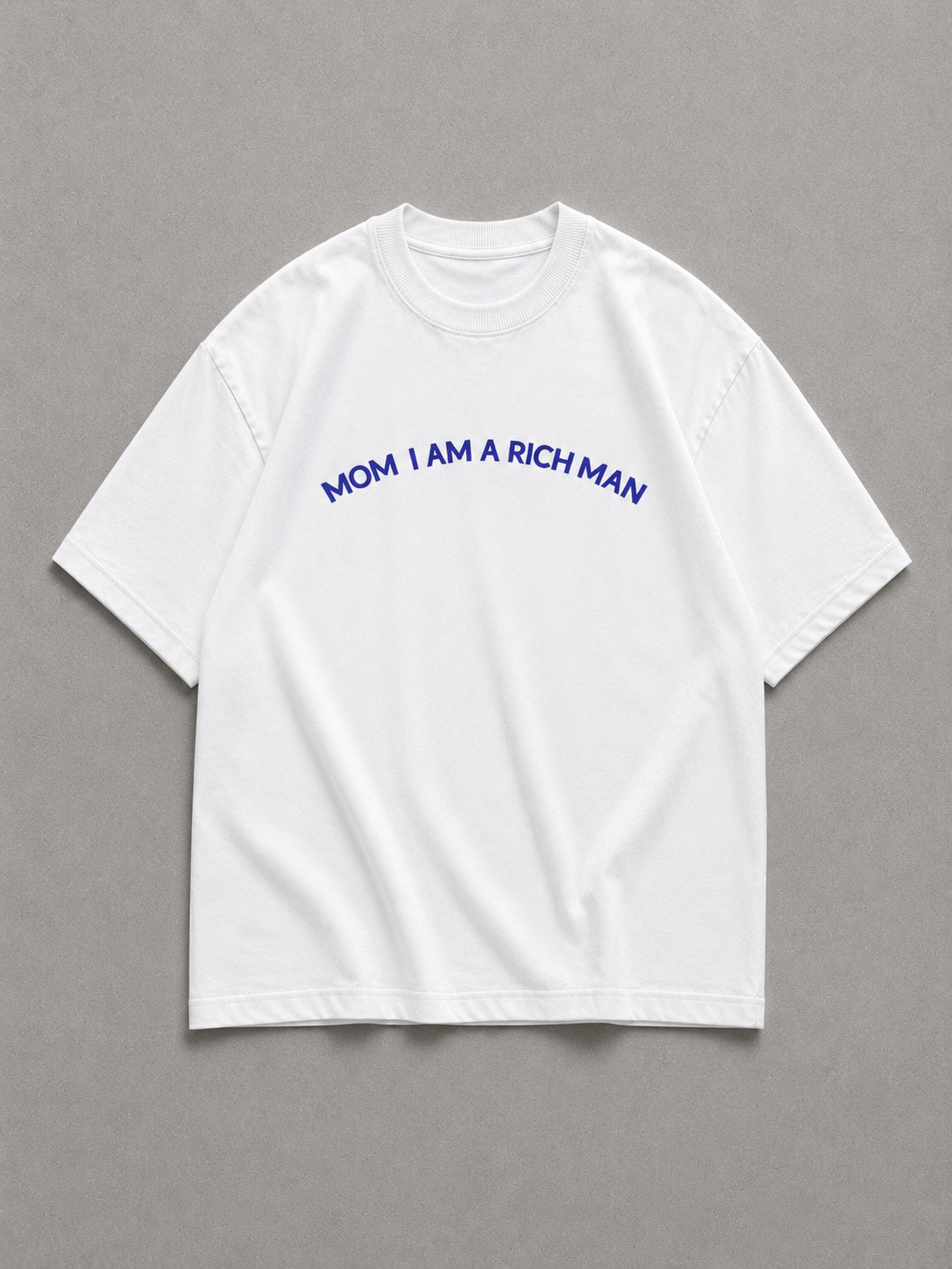 ⁠Rich Man White Oversized Tshirt
