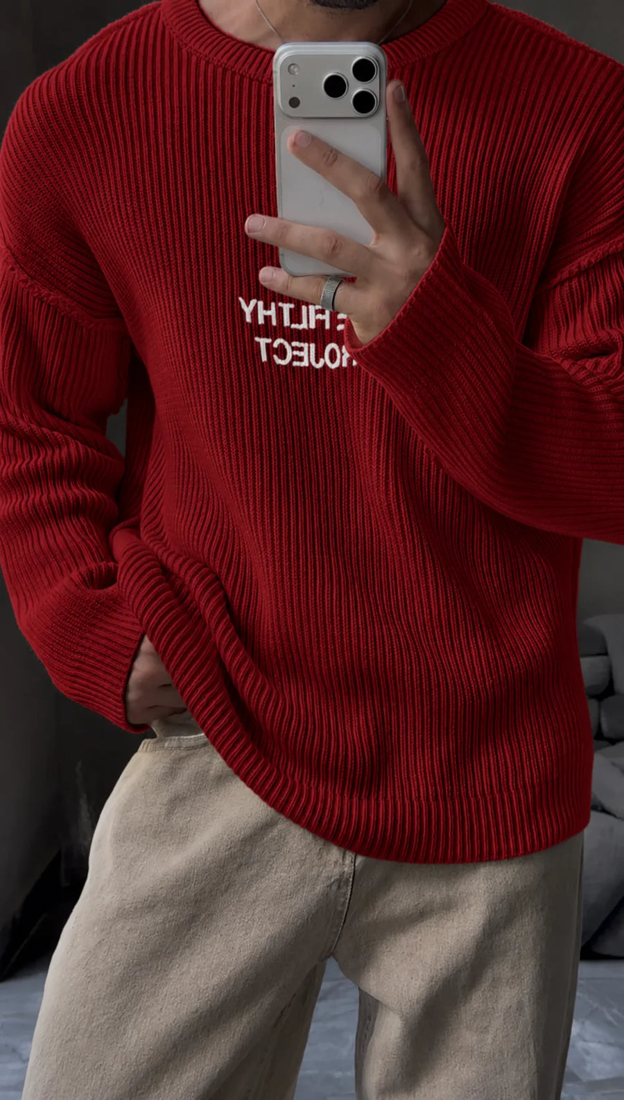 Ribbed Sweatshirt