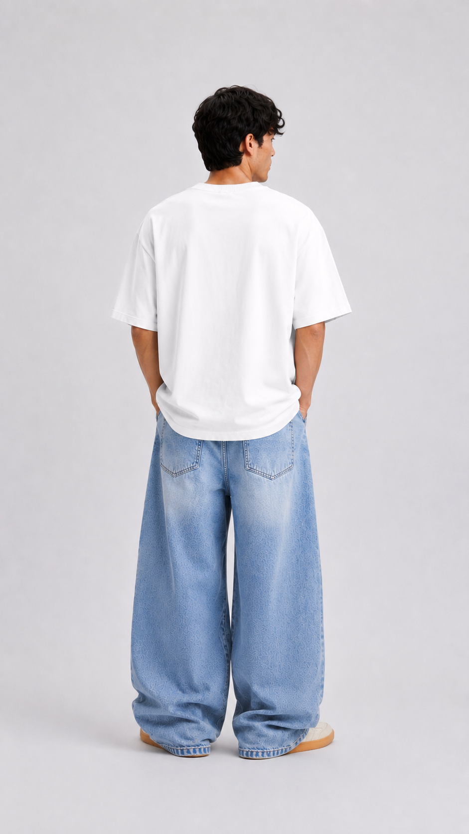 ⁠Rich White Oversized Tshirt