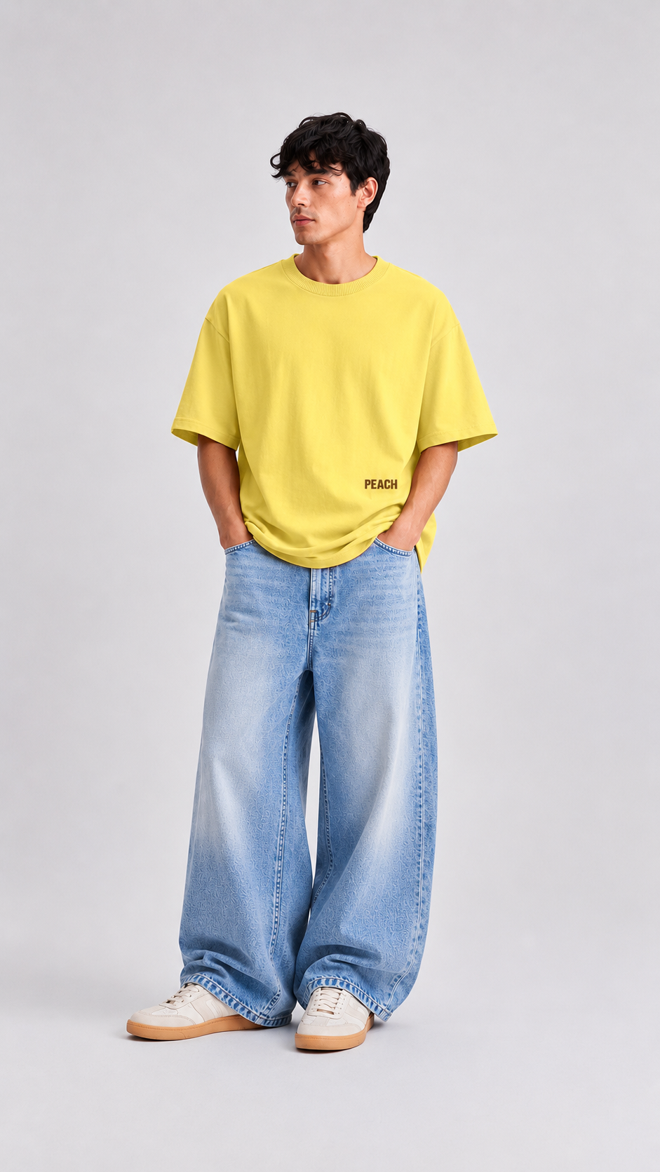 ⁠Tiktok Yellow Oversized Tshirt