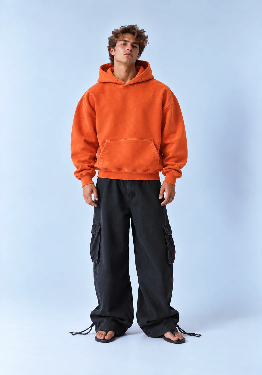 Washed Hoodie - Orange
