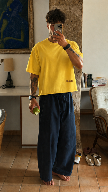 ⁠Tiktok Yellow Oversized Tshirt