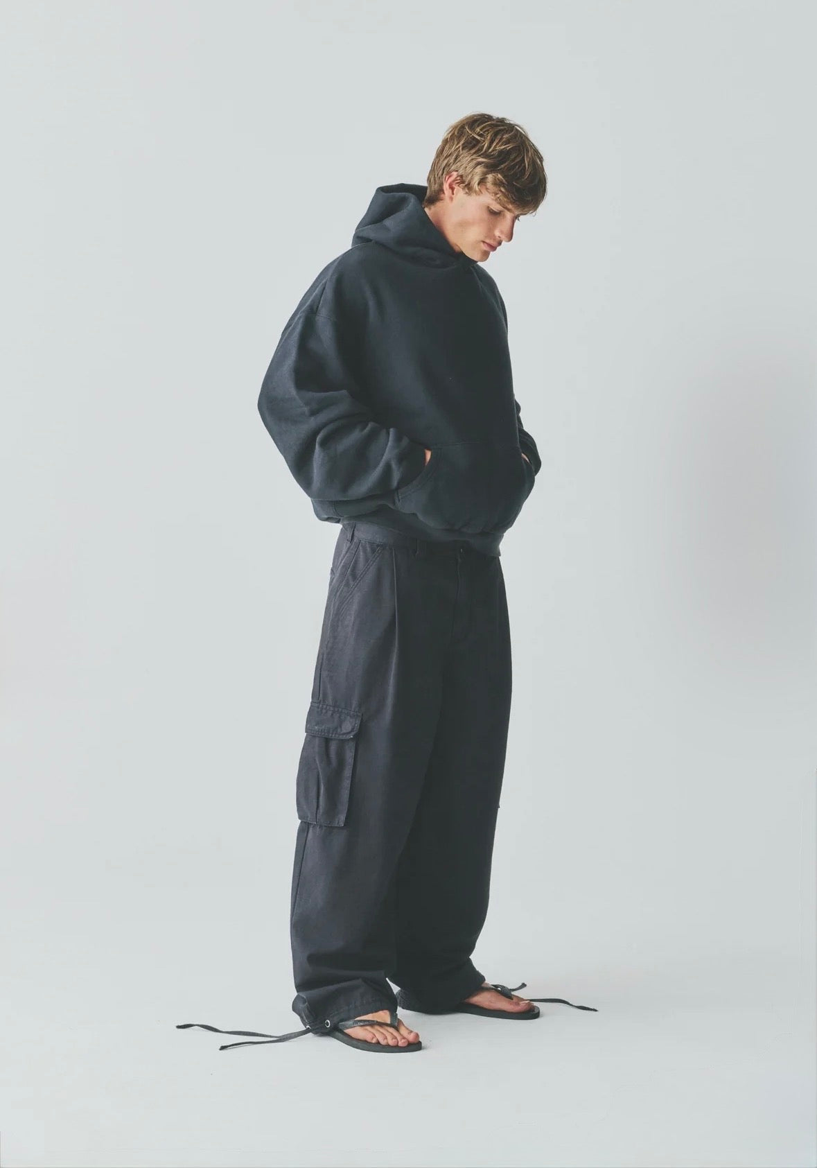 Washed Hoodie - Charcoal
