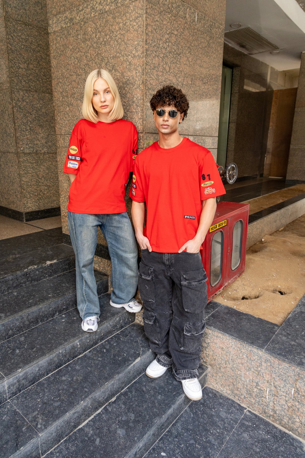 Founder’s Tee Embroided Tshirt (Red)