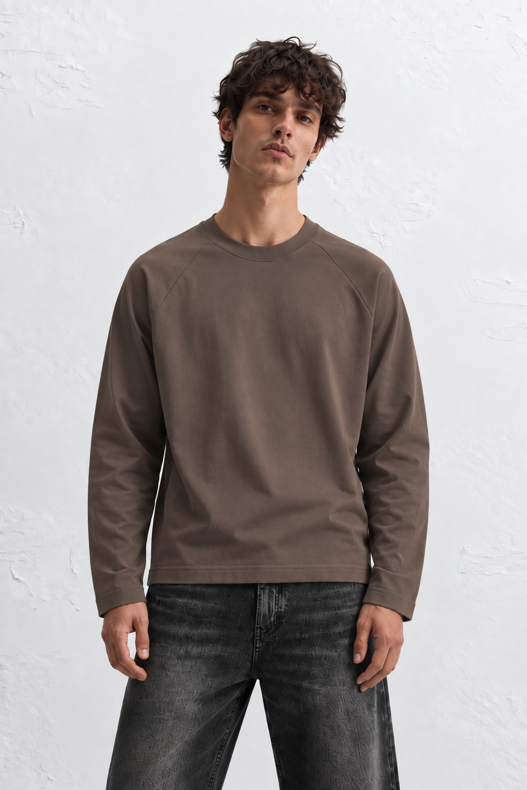Raglan Sweatshirt - Brown
