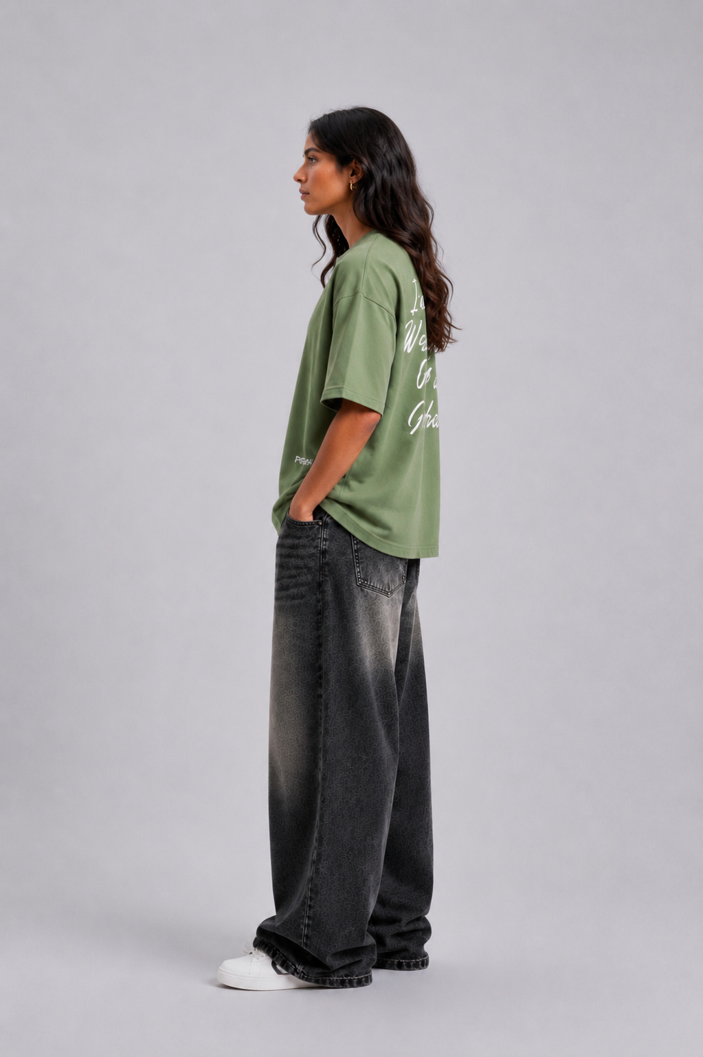 ⁠Matcha Green Oversized Tshirt