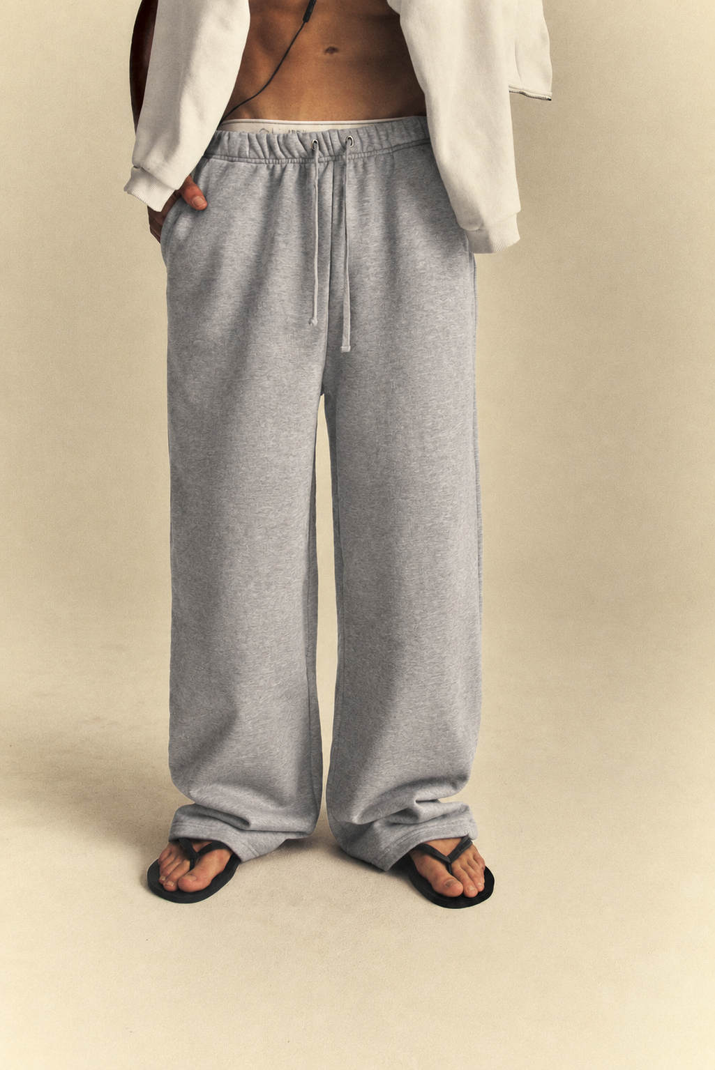 Grey Melange Essential Sweatpant