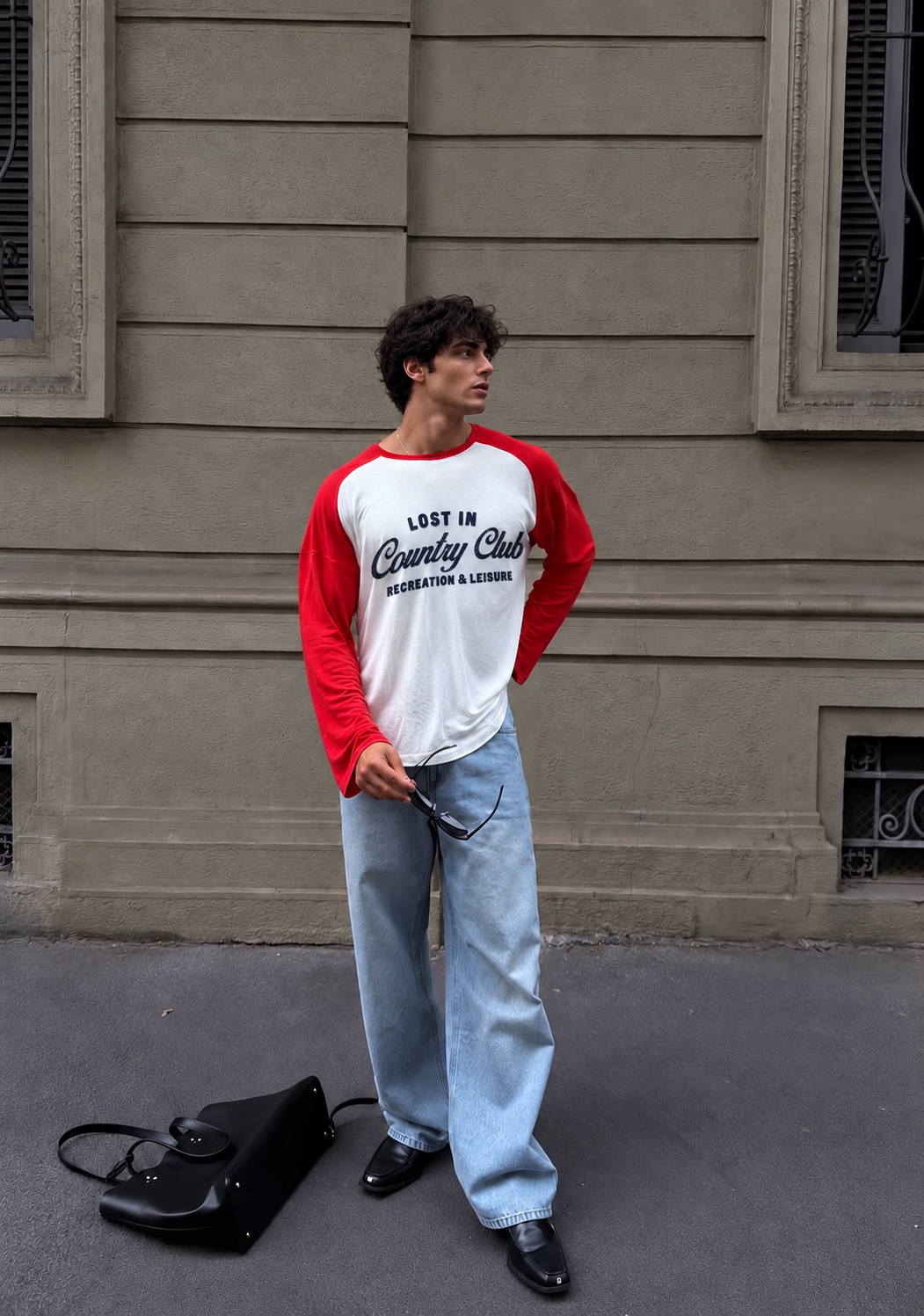 Red Country Club Baseball Tee