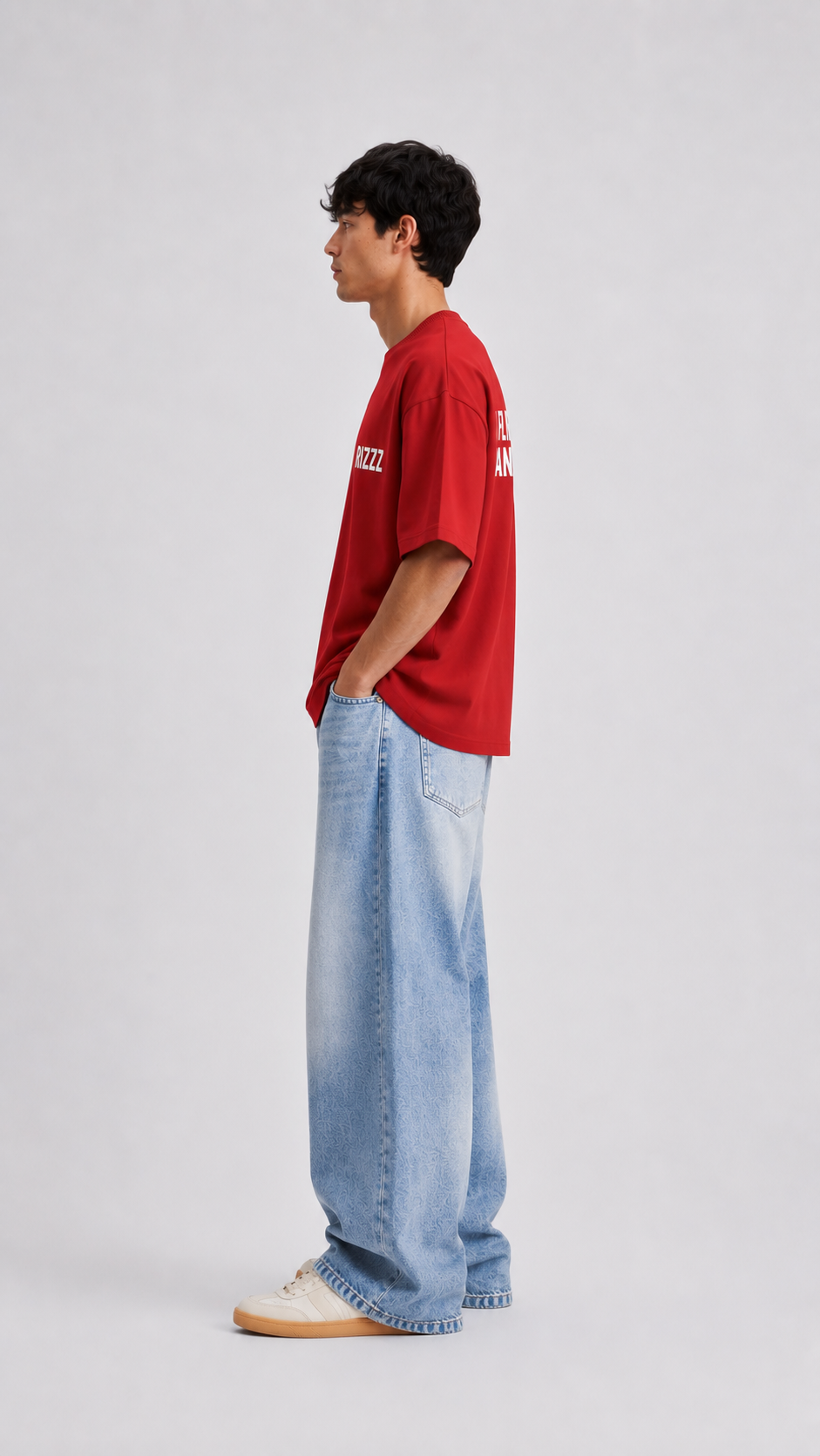 ⁠Flirty Red Oversized Tshirt