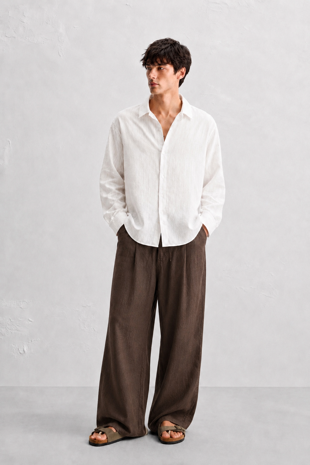 Coco Brown Linen Trouser