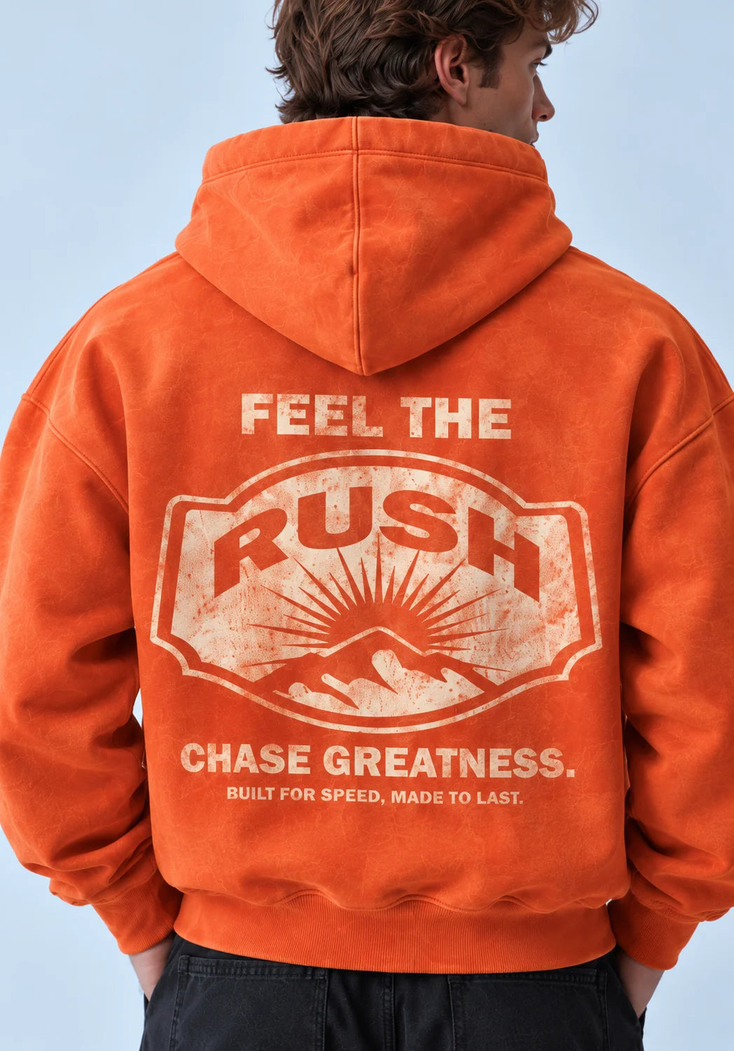 Washed Hoodie - Orange