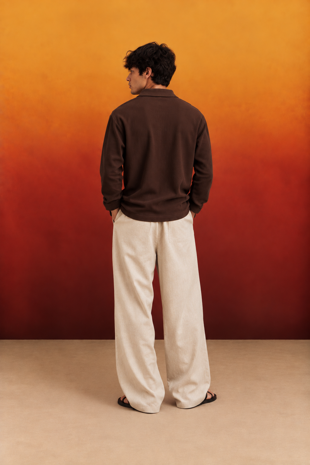 Washed Waffle Full Sleeve T-Shirts