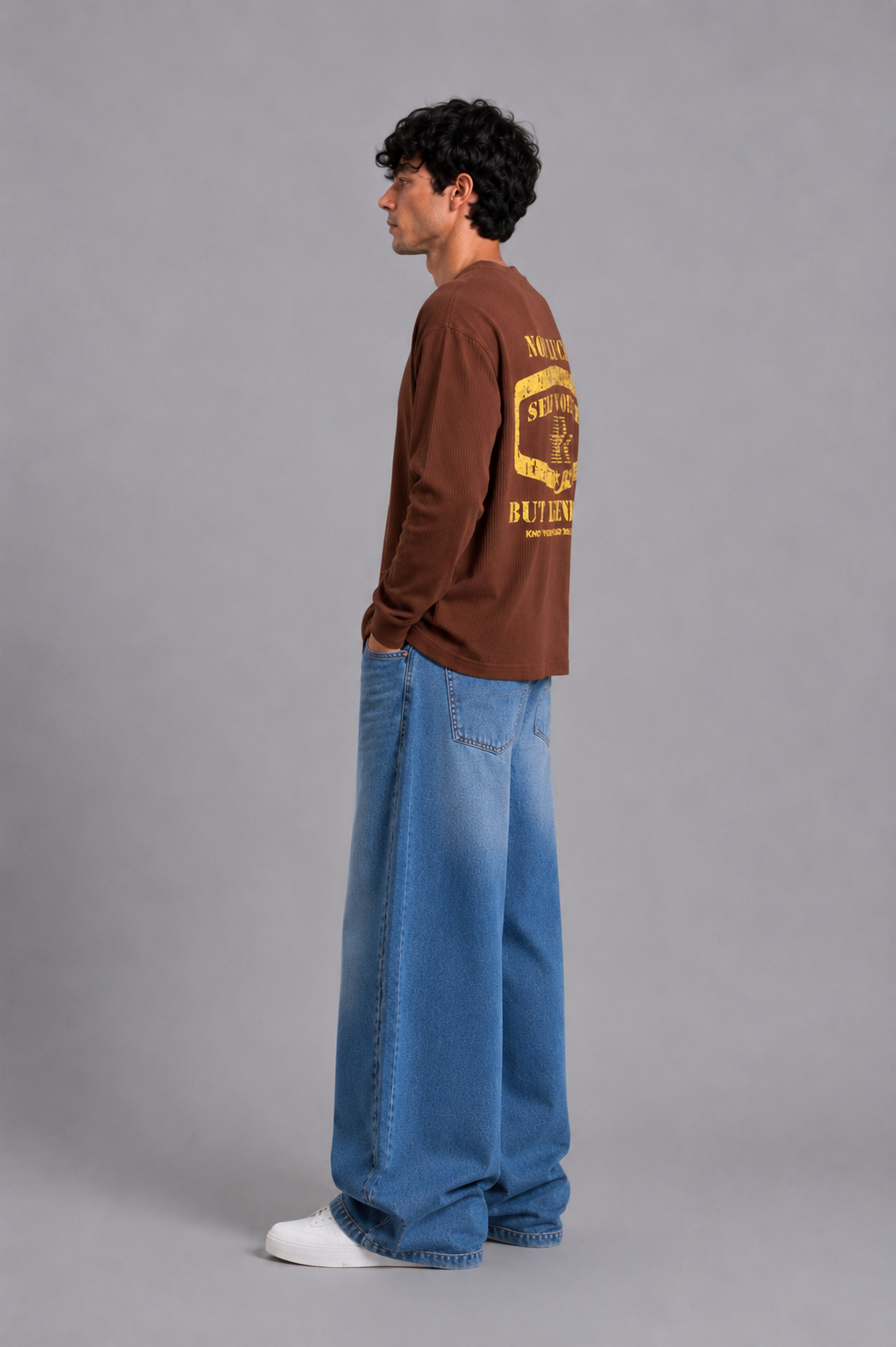 Legendary Brown Washed Waffle Tshirt