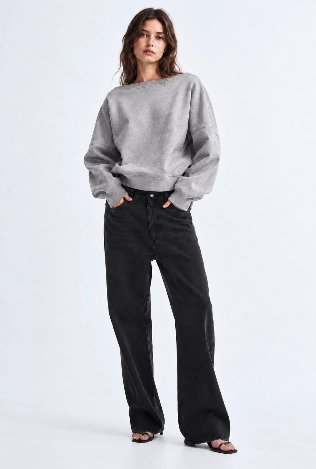 Off Shoulder Sweatshirt