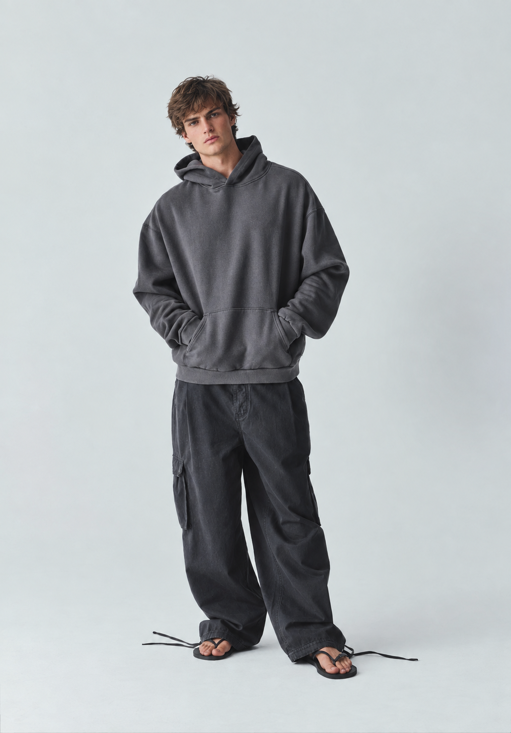 Vintage Black Ripstop Cargo