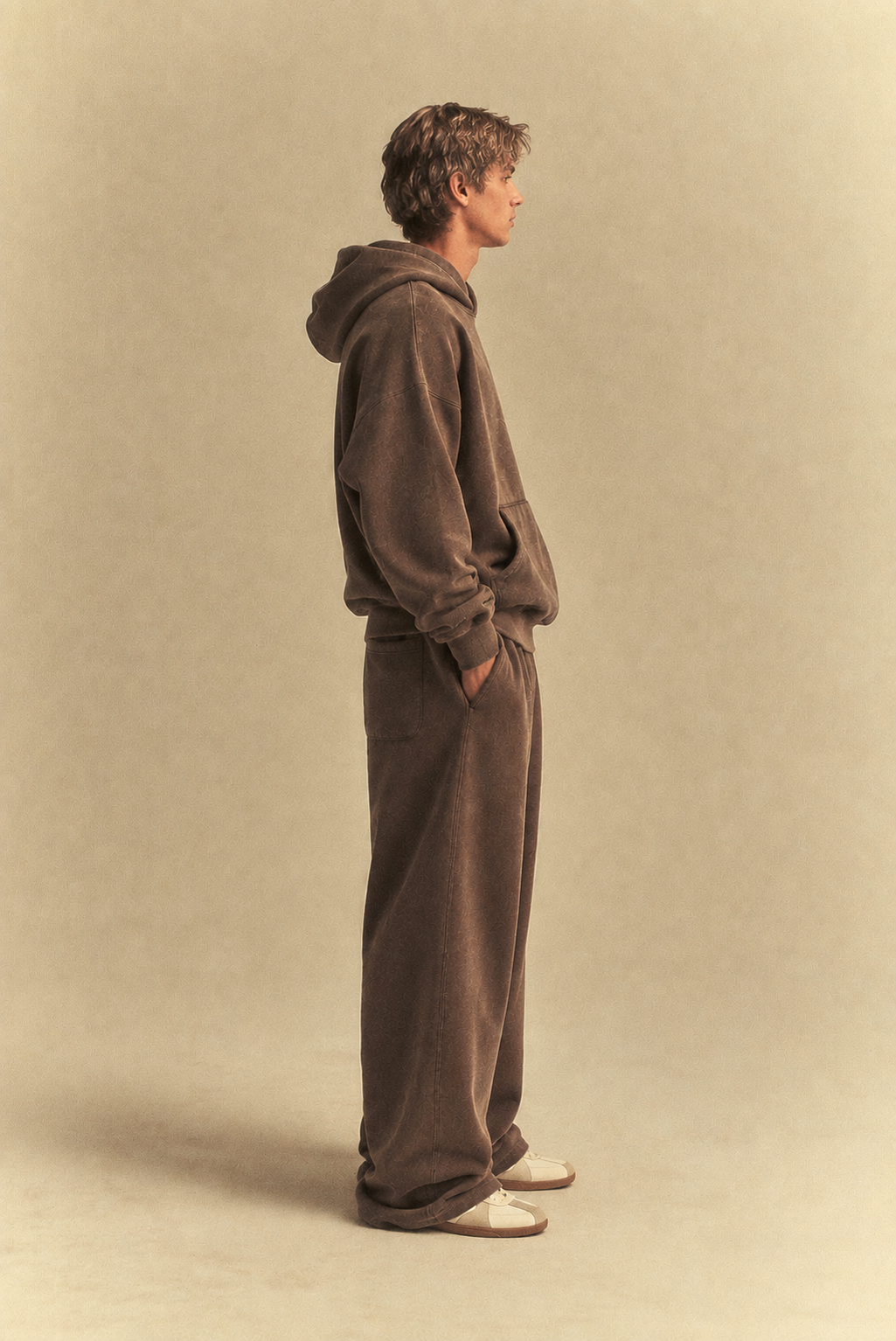 Brown Washed Hoodie