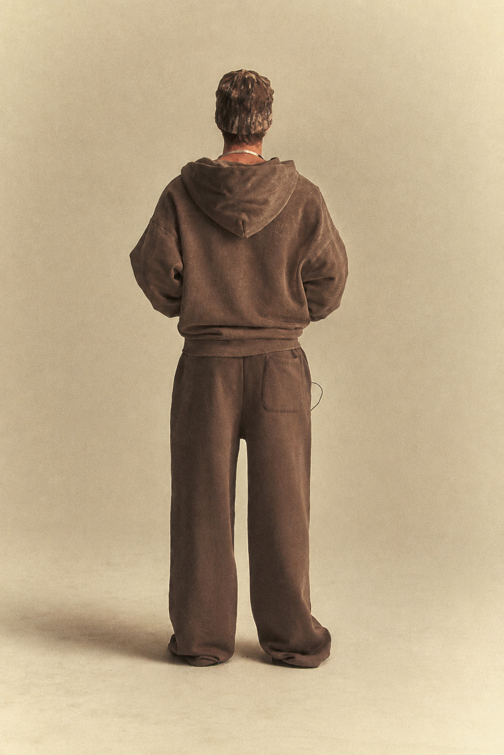 Brown Washed Hoodie