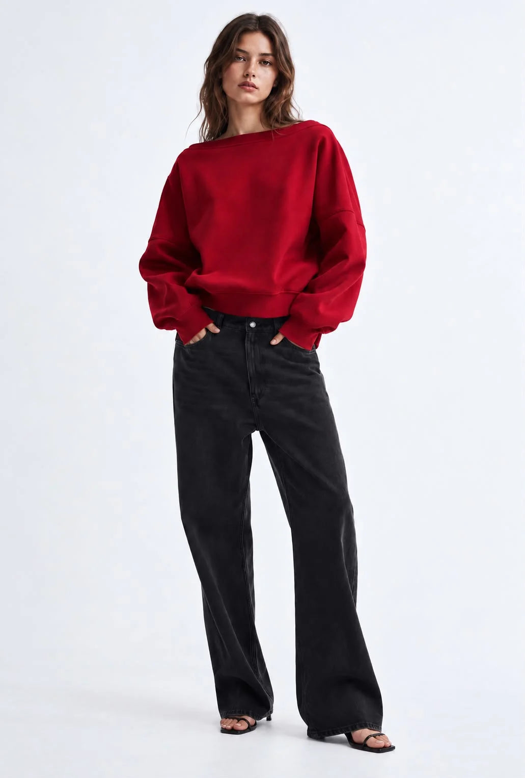 Off Shoulder Sweatshirt