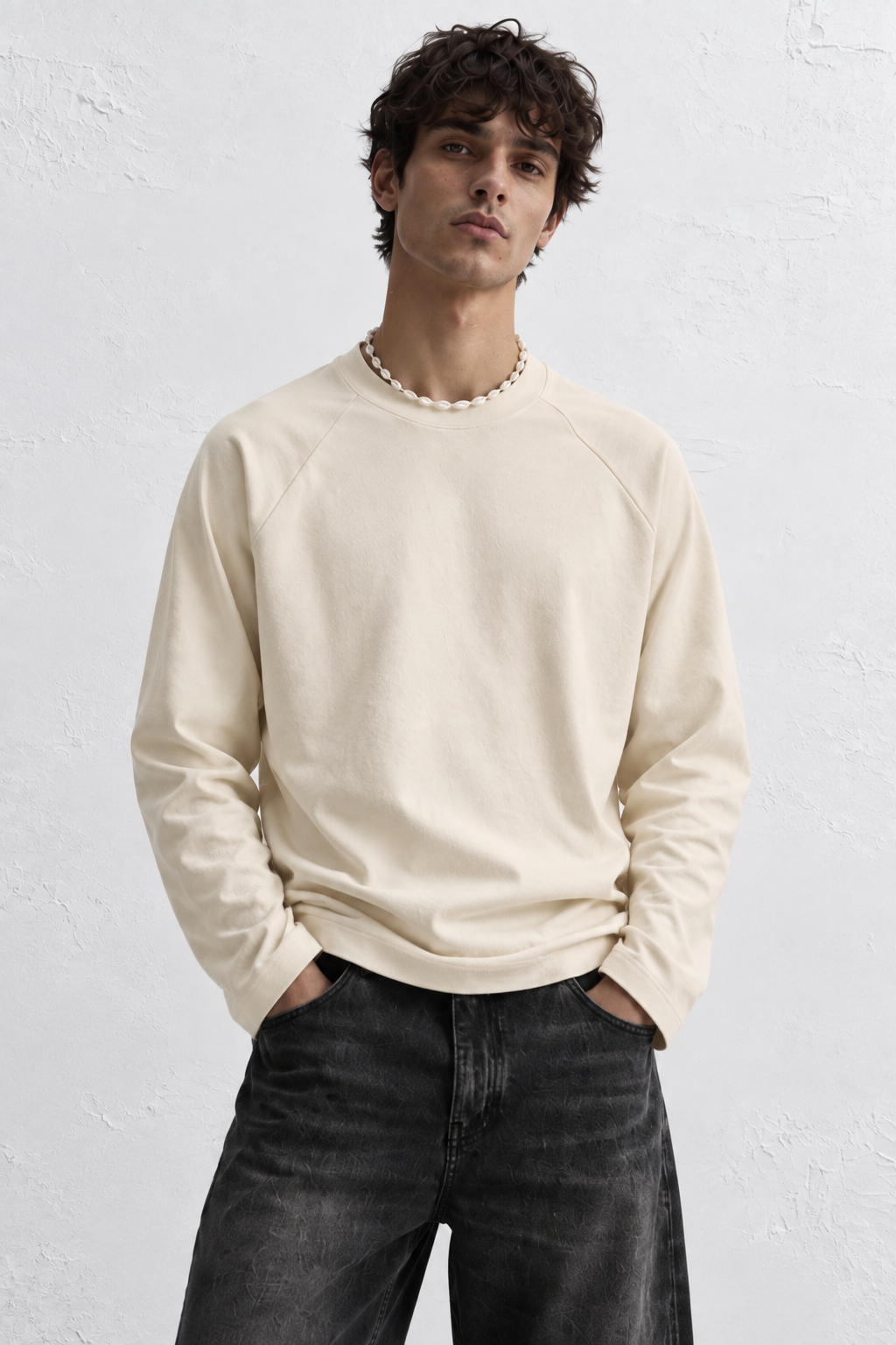 Raglan Sweatshirt - Off White