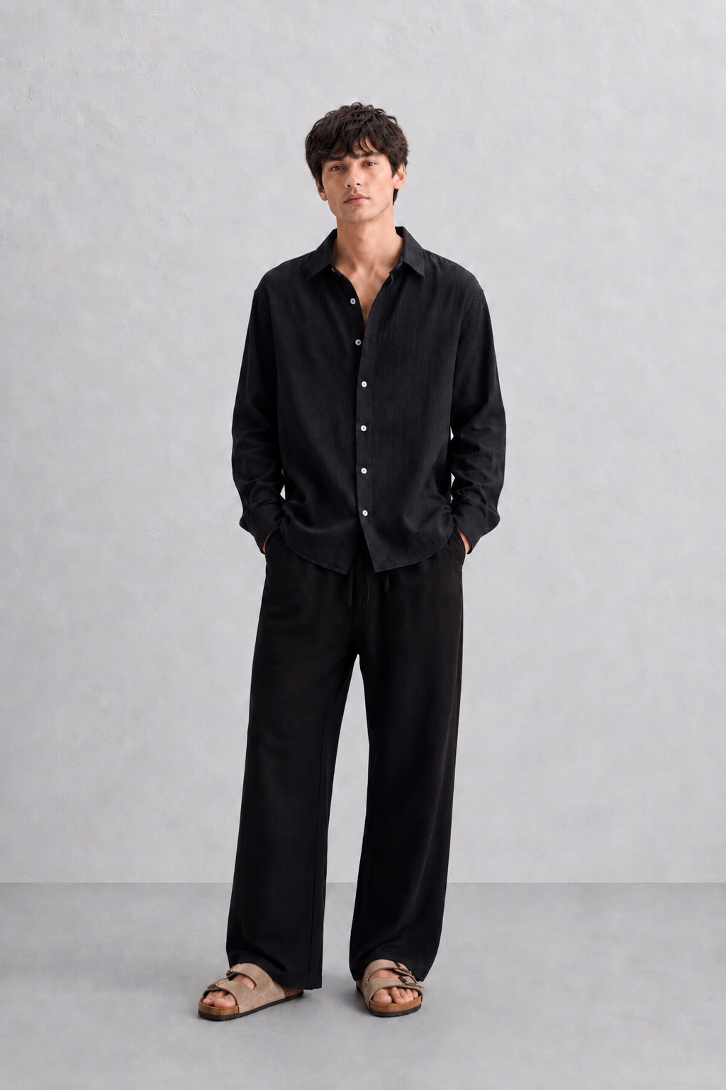 Black Linen Shirt