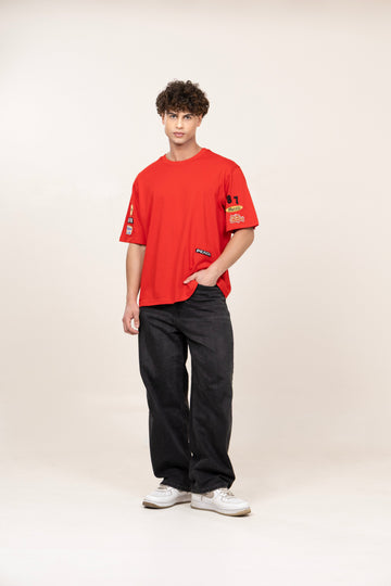 Founder’s Tee Embroided Tshirt (Red)