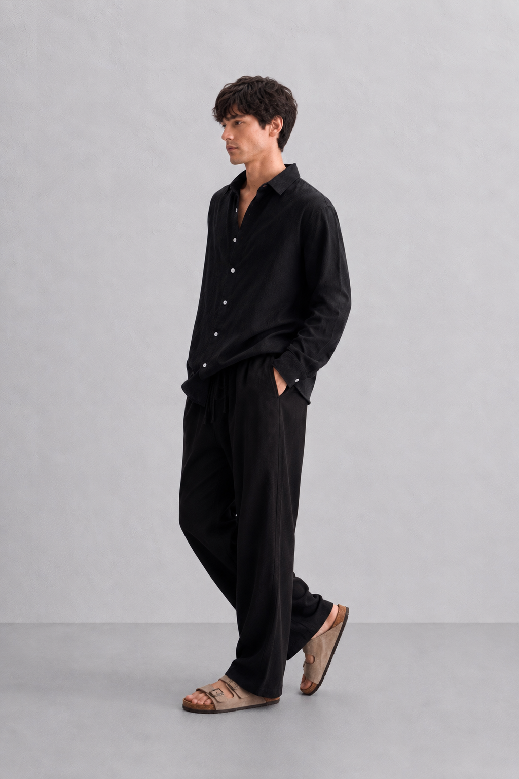 Black Linen Shirt