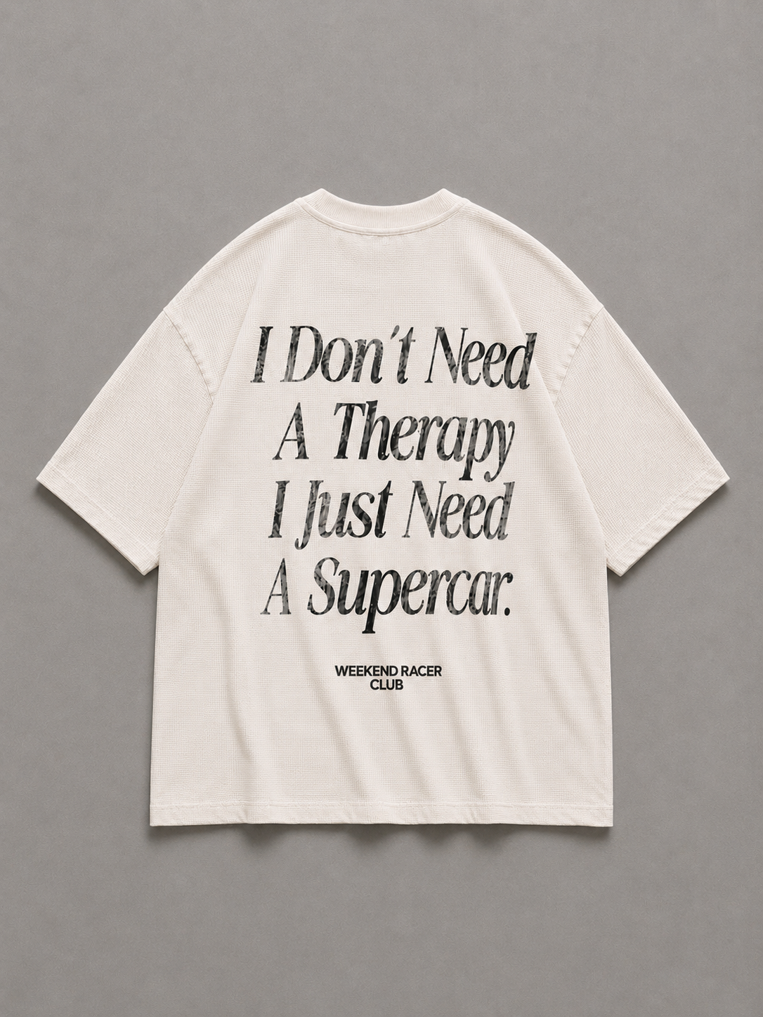 Therapy Offwhite Washed Waffle Tshirt
