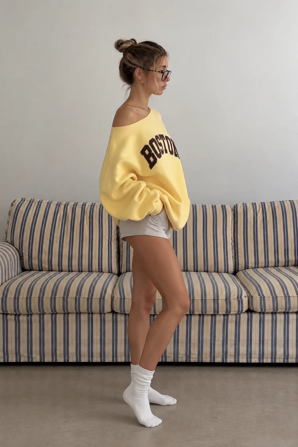 Off Shoulder Sweatshirt