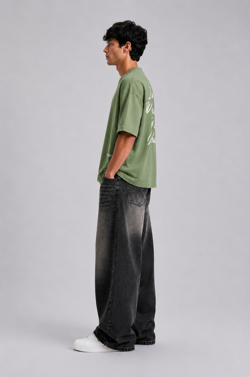⁠Matcha Green Oversized Tshirt