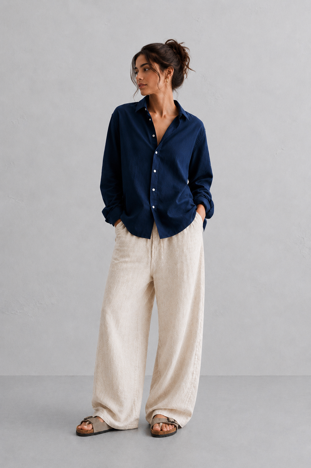 Blue Linen Shirt