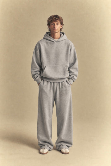 Grey Melange Essential Hoodie