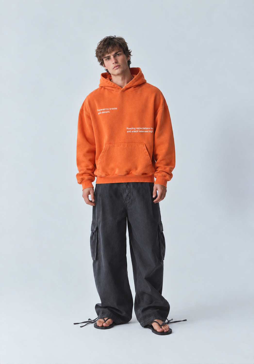 Printed Washed Hoodies