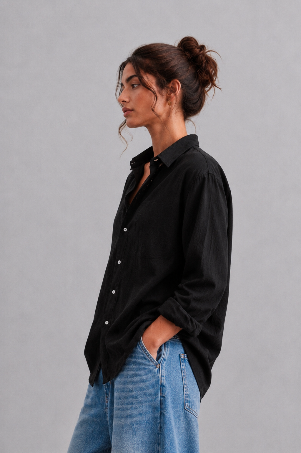 Black Linen Shirt
