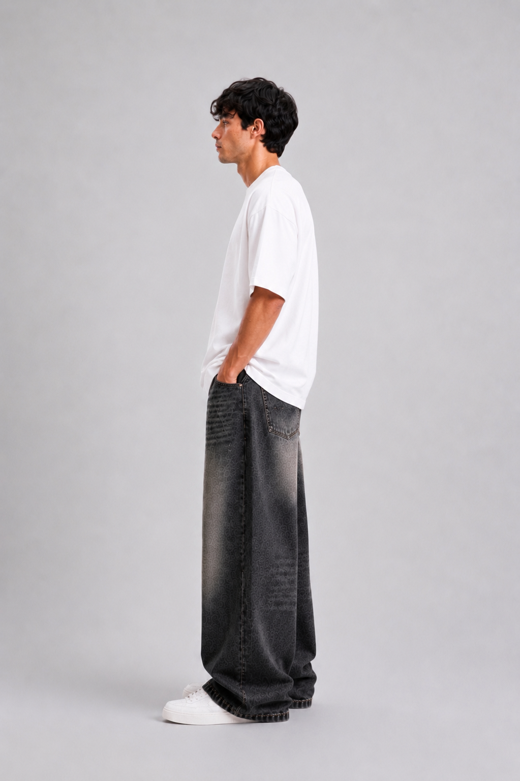 ⁠Rich Man White Oversized Tshirt