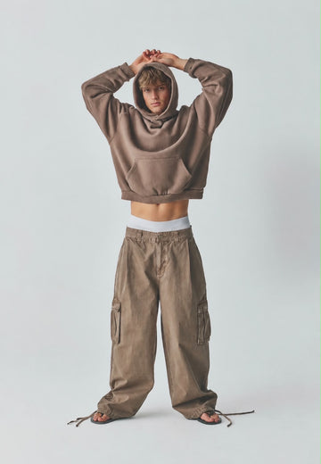 Vintage Brown Ripstop Cargo