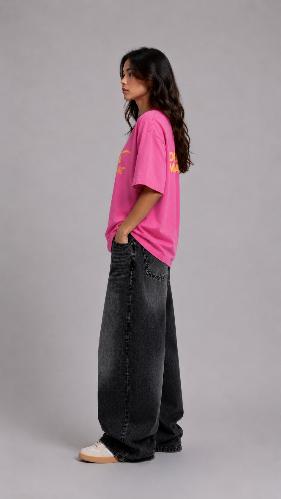 ⁠Podcast Pink Oversized Tshirt