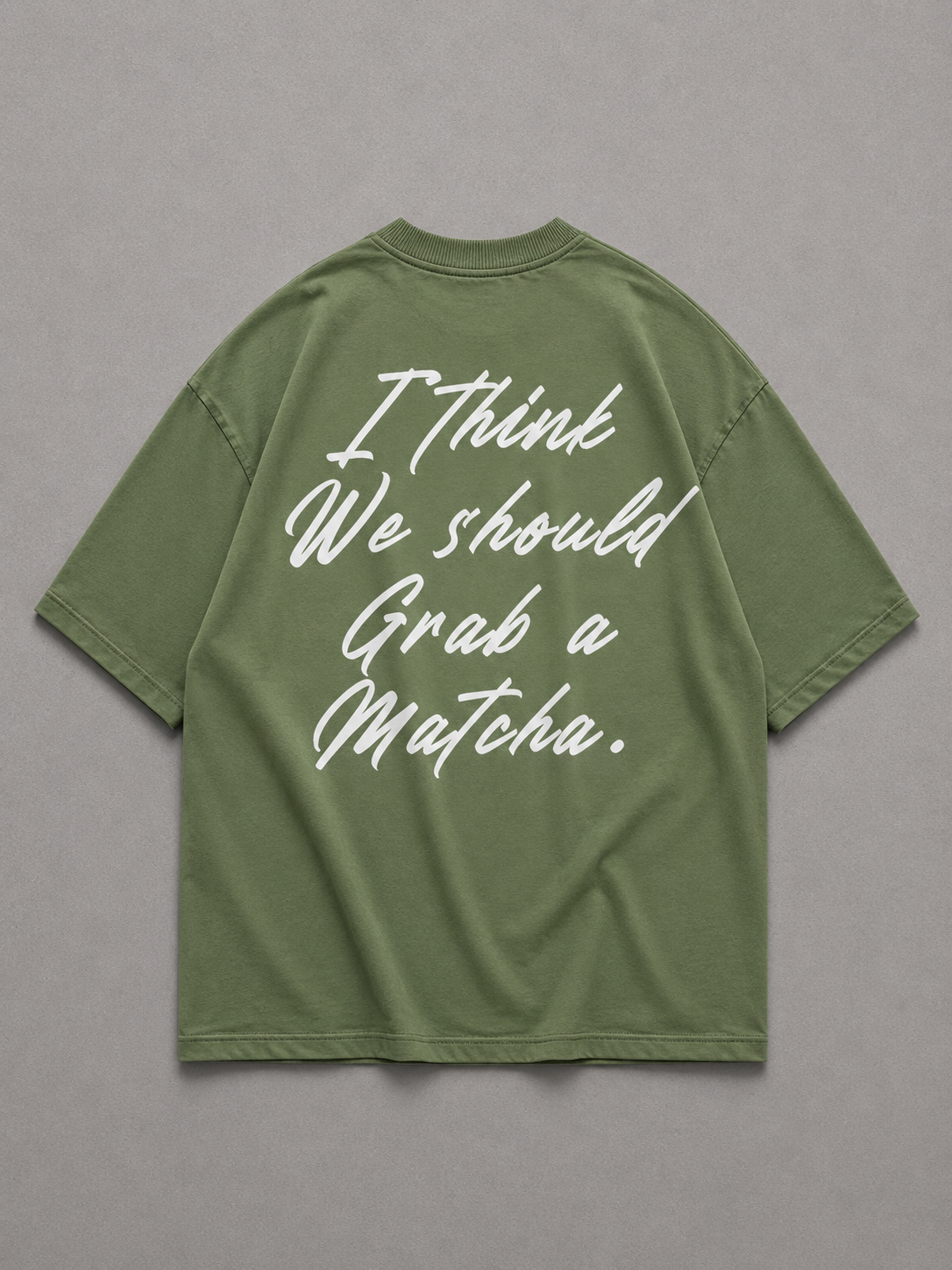⁠Matcha Green Oversized Tshirt