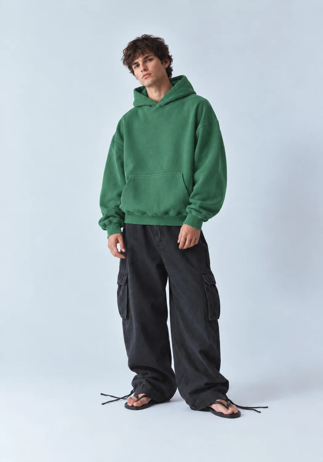 Washed Hoodie - Green