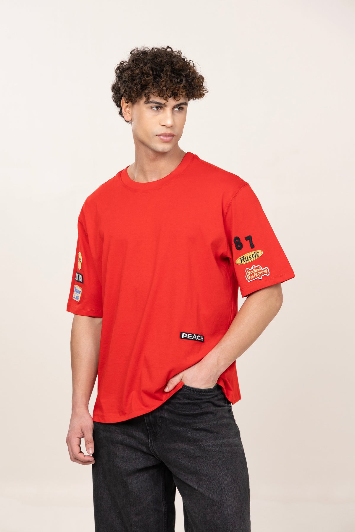 Founder’s Tee Embroided Tshirt (Red)