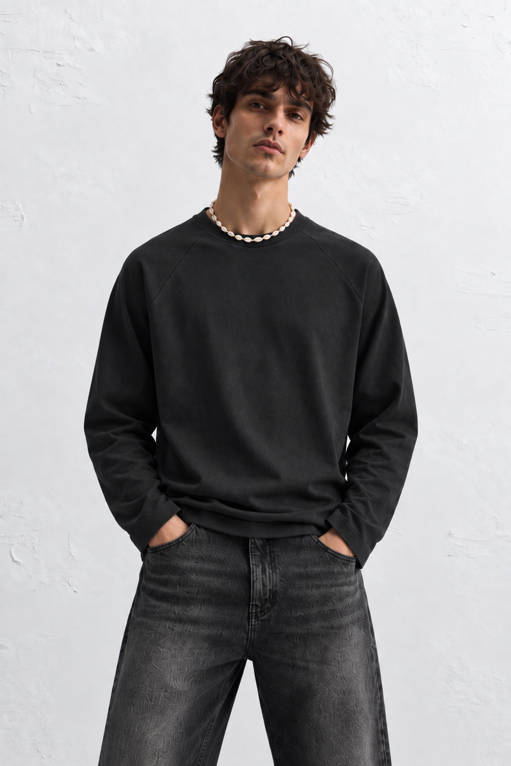 Raglan Sweatshirt - Charcoal
