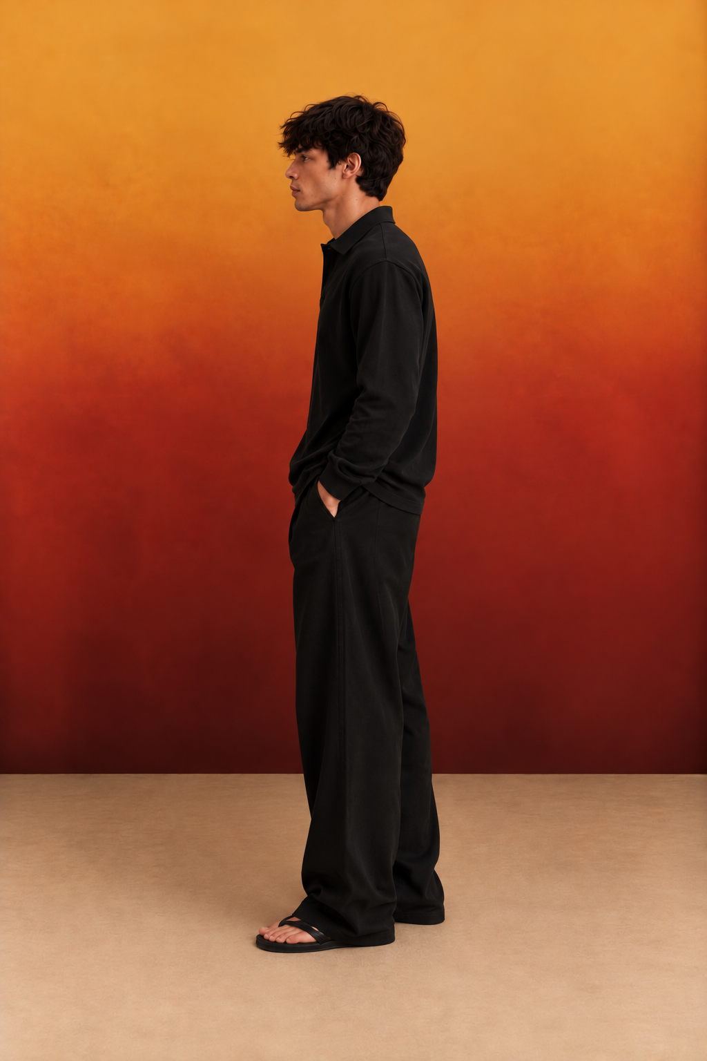 Washed Waffle Full Sleeve T-Shirts