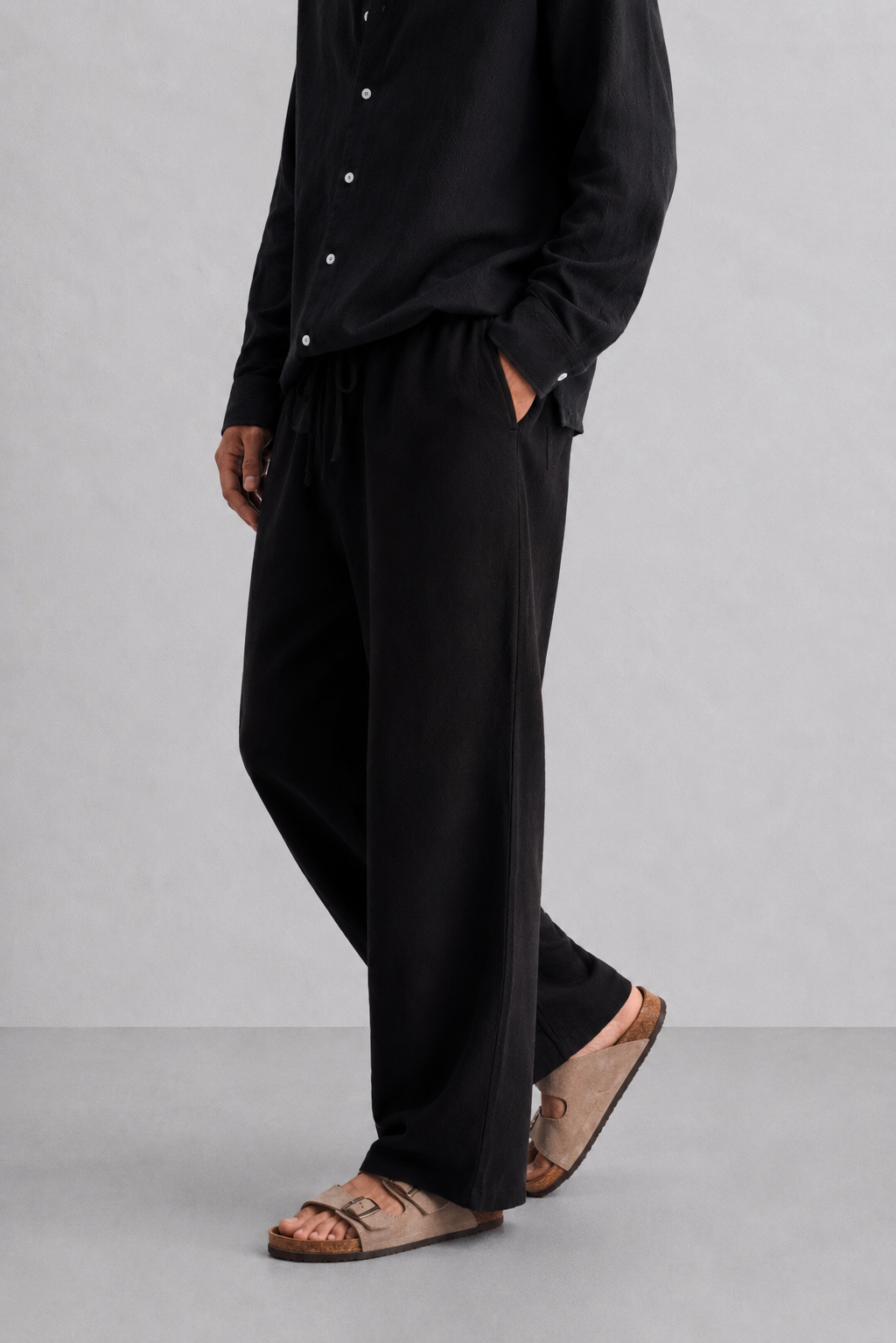 Black Linen Trouser